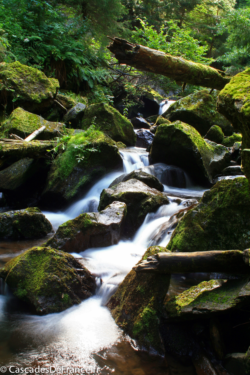 Plan d'accès de la cascade du Moulin de Chambeuil Cantal